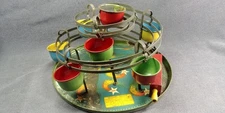 1920 Whirl Shot Marble Game Tin Durable Toy Novelty NY Rocket Shooting Star 6x11