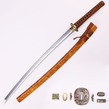 Handmade Katana T10 Steel Clay Tempered Japanese Samurai Sword Full Tang