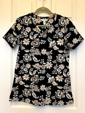 Womens XS, Sport Savvy Black Floral Printed J...