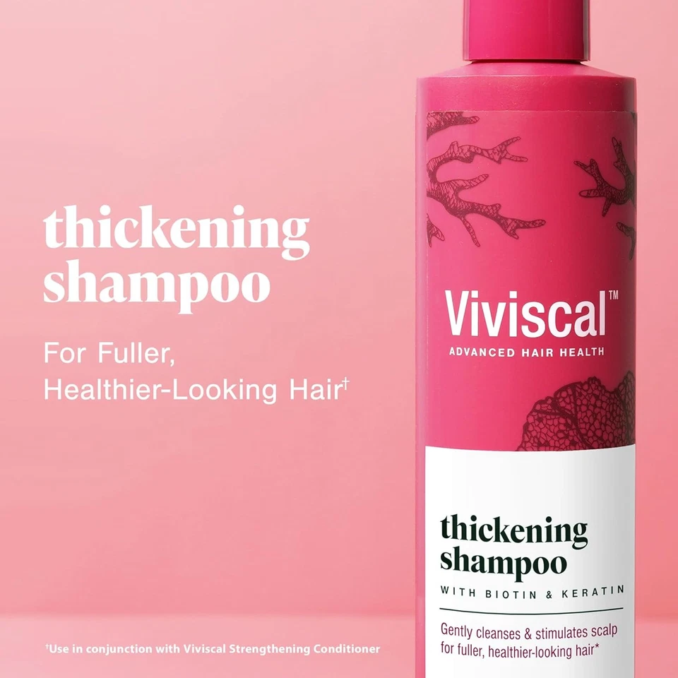 Viviscal Thickening Shampoo, Formulated With Biotin And Keratin, Fortified...  - Image 2 of 4