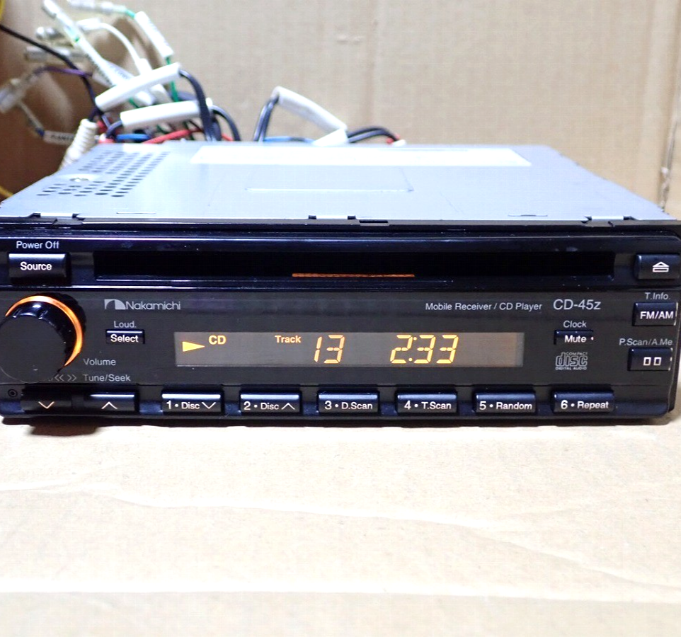 Nakamichi CD-45z 1DIN Car Audio CD Receiver With Remote Vintage