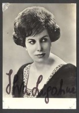 Foto Real Ilva Ligabue Ópera Italiana Soprano con Original Firmado