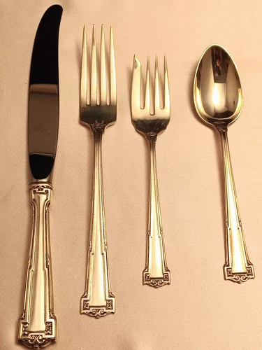 Dauphine by Wallace Sterling Lunch Place Setting- Modern