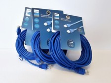 3-Pack Cat 6 Ethernet Cable 25 ft 1 Gbps 250 MHz High Speed Internet Philips NEW