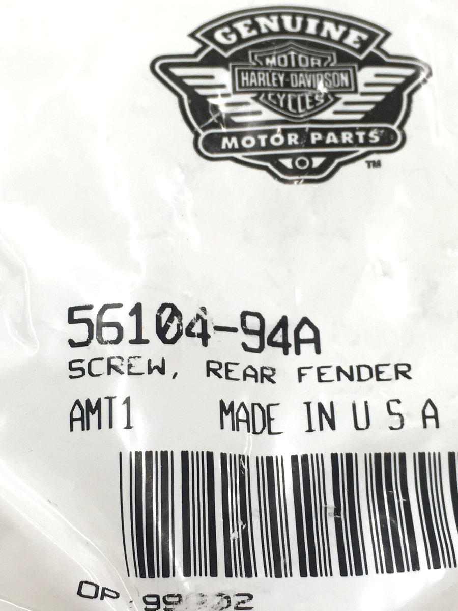 Ｒ NOS OEM Original Genuine Harley Davidson Fender Screw Rear P