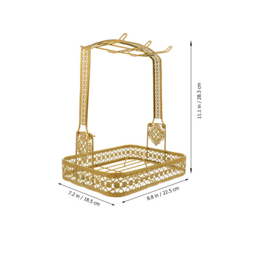 Soporte para tazas de café dorado para tazas de café platillo estante para tazas soporte para plato de té - Imagen 3 de 12