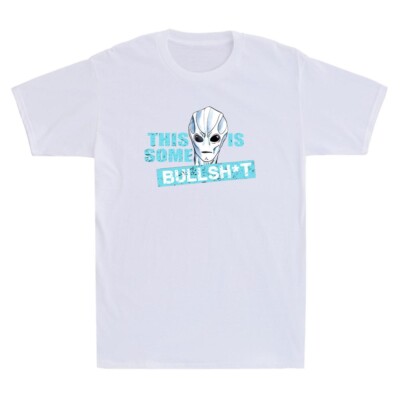 This Is Some Bullshit Funny Alien Meme Quote Vintage Men's Short Sleeve T-Shirt