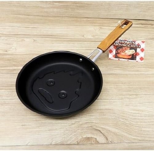 Howl's Moving Castle Calcifer Frying Pan & Spatula 17cm Studio Ghibli Kitchen - Picture 5 of 6