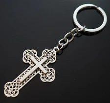 Cross Design Christian Christianity Keychain Pendant Key Chain Ring Gift