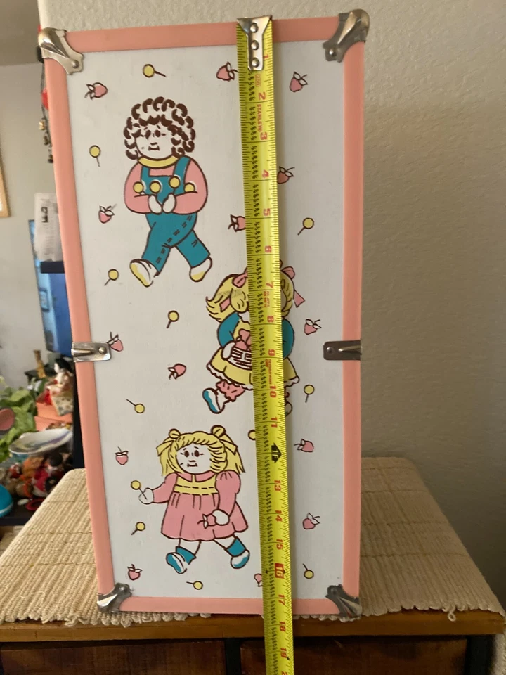 Vintage Wooden DollTrunk 18"x8.5"x9" - Image 2 of 4