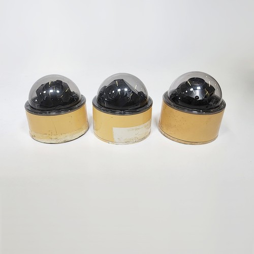 (Lot of 3) Elbex EXC96-6 CCTV Dome Surveillance Cameras – For Parts/Not Working