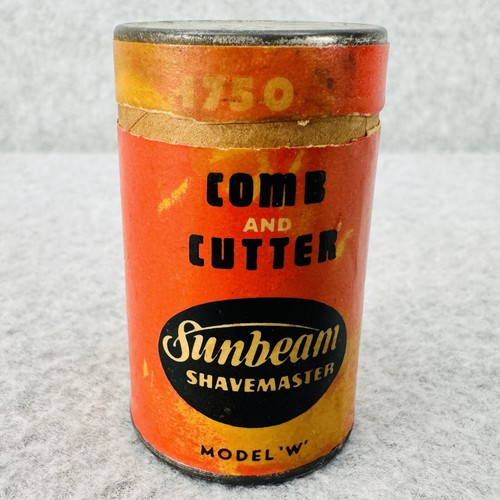 Sunbeam Shavemaster Comb and Cutter Model W 4750 Vintage w Instructions
