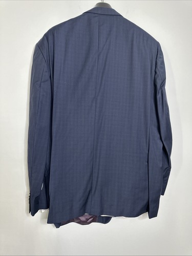 Giacca Jack Victor uomo 56L blu navy tuta 100% lana blazer e pantaloni - fantasia - Foto 7 di 12
