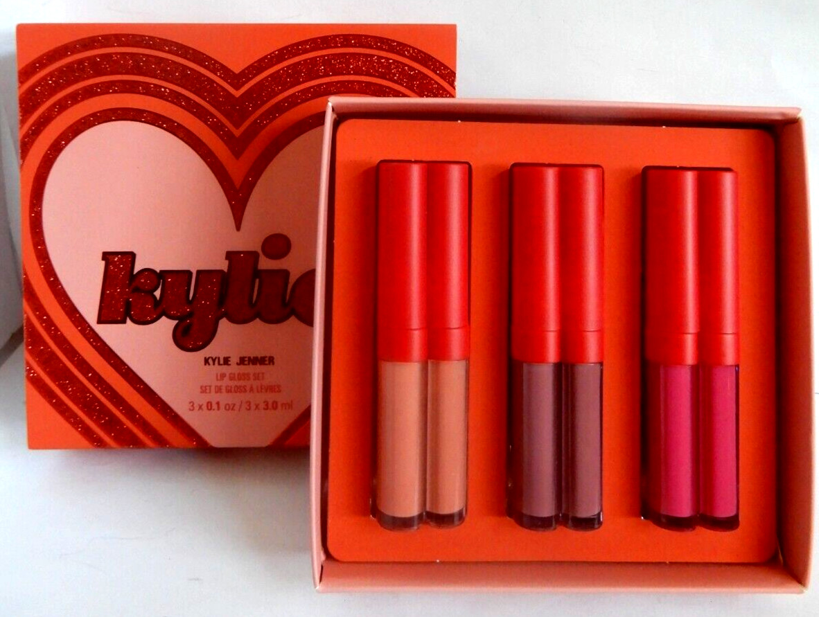 KYLIE JENNER Cosmetics HIGH GLOSS SET Lip Limited Edition VALENTINE COLLECTION