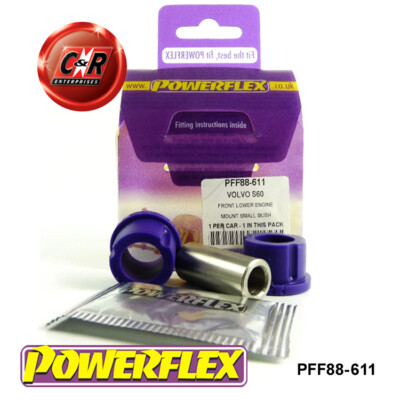 Powerflex FRT UNTERE MOTORLAGER KLEINE BUCHSE FÜR VOLVO S60 ALLRAD 01-2009 PFF88-611