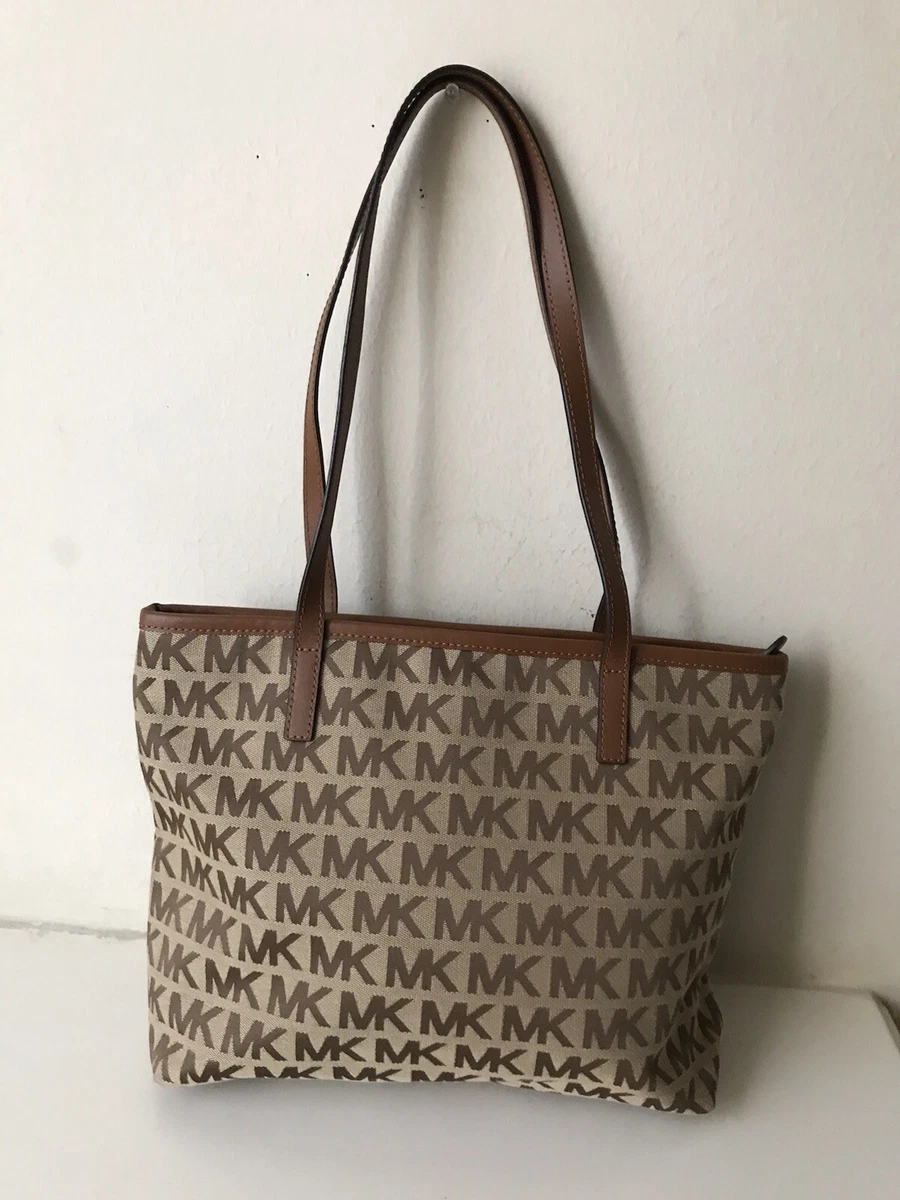 Michael kors signature on sale logo tote bag