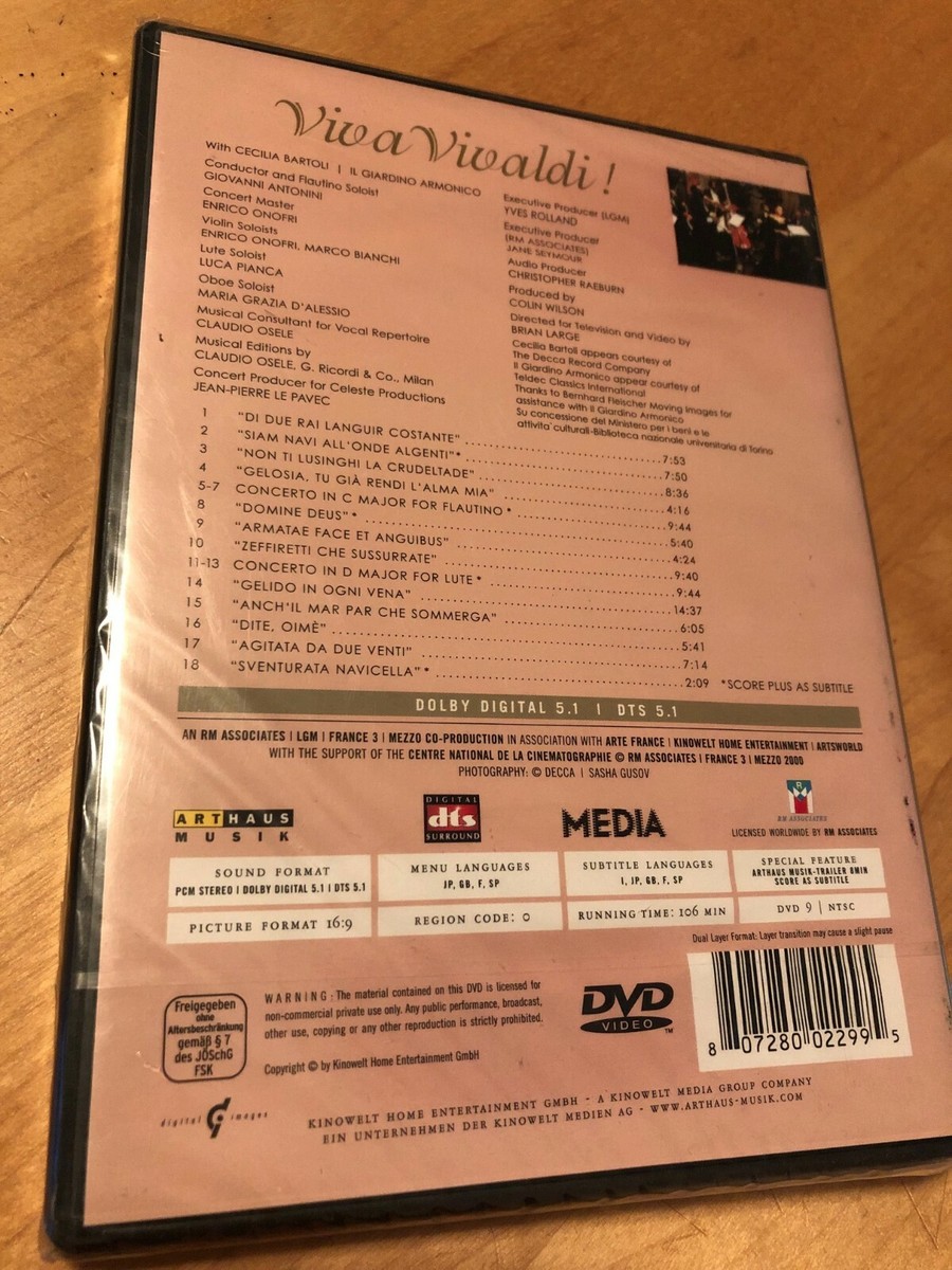 Cecilia Bartoli - Viva Vivaldi: Arias and Concertos (DVD