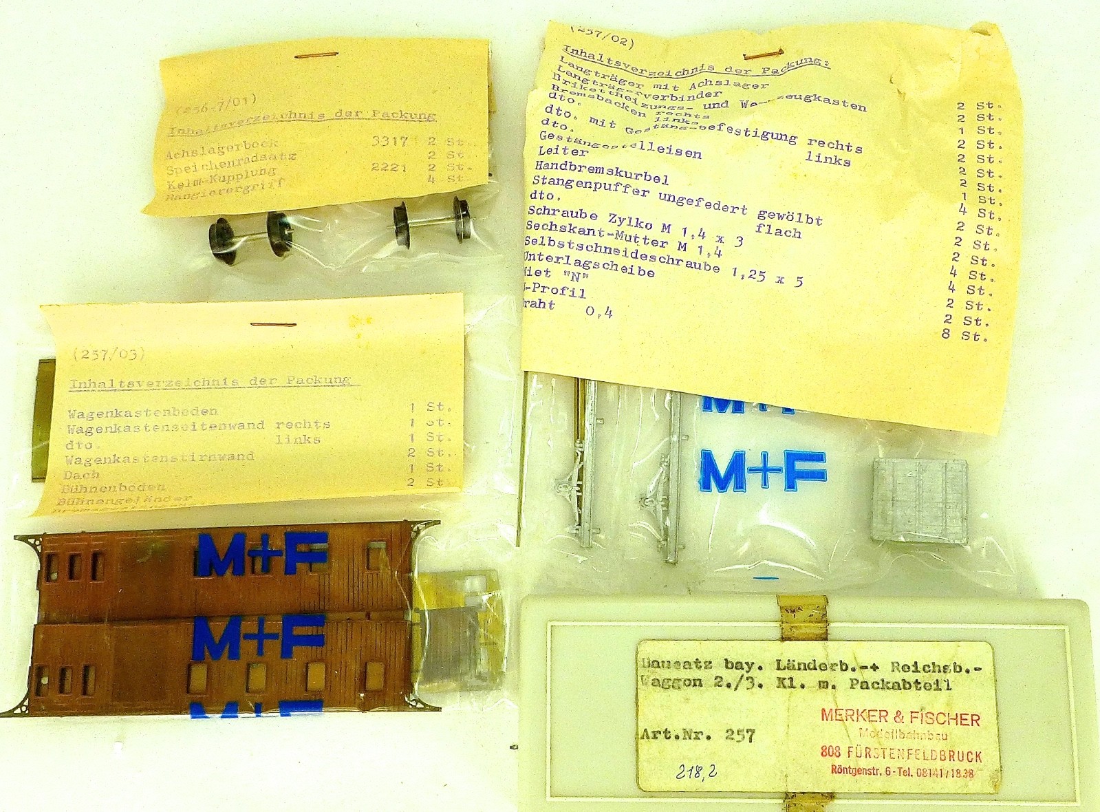 Markers & Fischer 257 Baie Pays Reichsb. 2/3 Kl packing compartment kit 1:87 LH6å-image