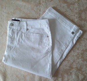 Gloria Vanderbilt Women WHITE Crop 