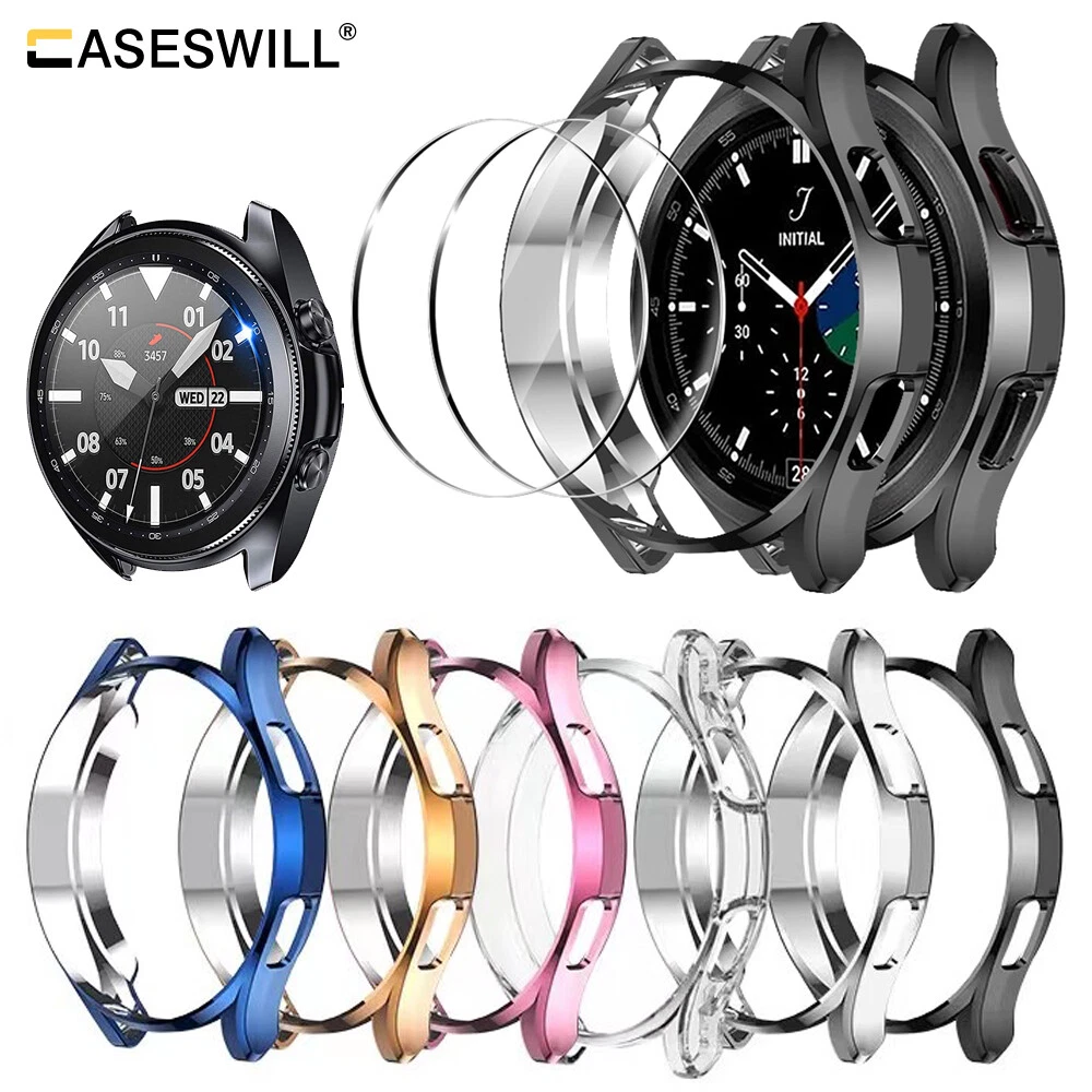 For Samsung Galaxy Watch 6 5 4 40mm 44mm 43mm 47mm Soft TPU Bumper Case Cover