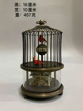 Collectible Brass Handmade Exquisite Birdcage Mechanical Clocks 