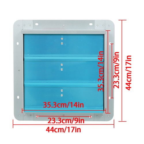 14 Inch Shutter Exhaust Fan Wall Mounted High Speed Aluminum Greenhouse Garage - Picture 5 of 21