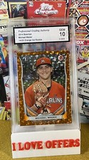 14/25 RARE 2014 MICHAEL MADER ROOKIE BOWMAN ORANGE ICE PRIZM BRAVES PGA 10 READ