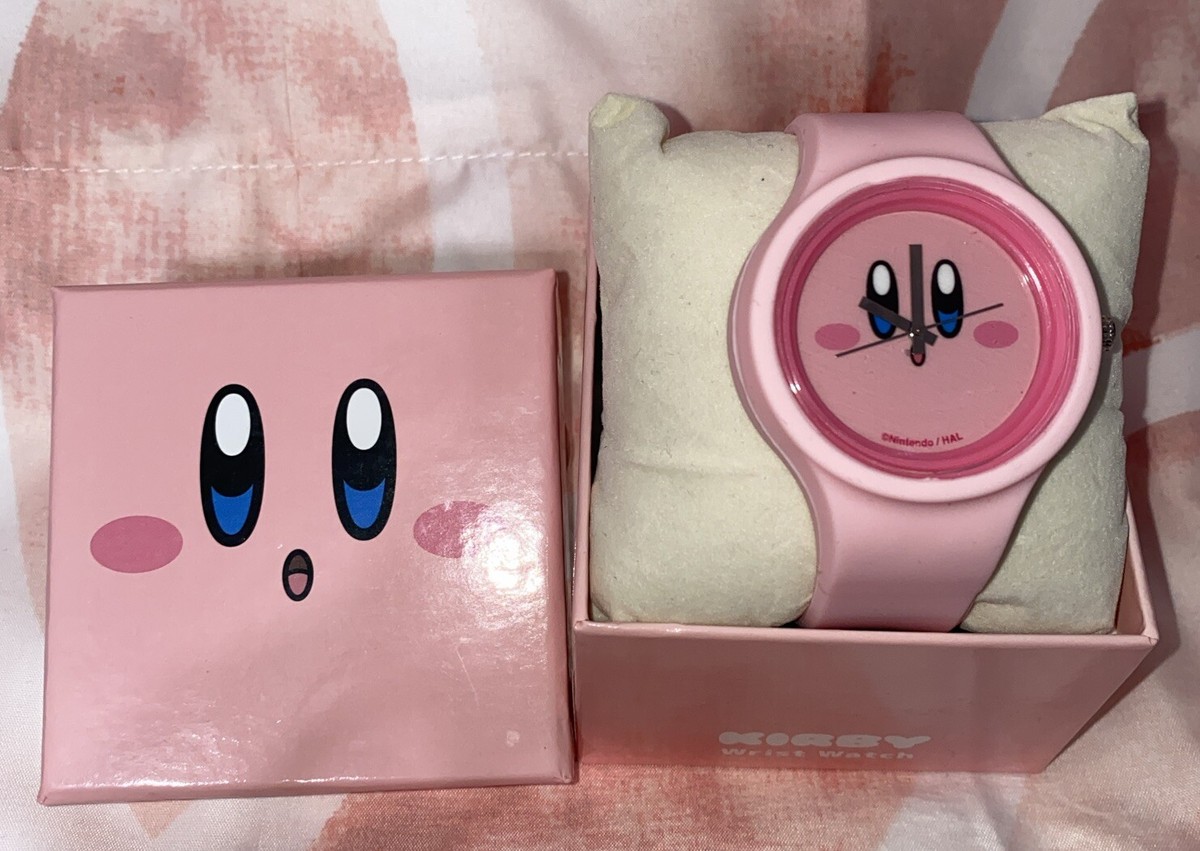 KIRBY of the Stars PINK Pupupu Wrist Watch Clock Nintendo