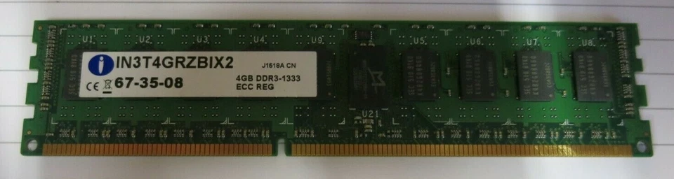 Integral IN3T4GRZBIX2 20GB (5x4GB) PC3-10600 DDR3 ECC CL9 240P Server Memory RAM - Image 2 of 3