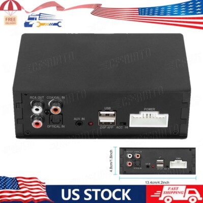 Car audio DSP sound amplifier supports wireless Bluetooth music US 20pin power