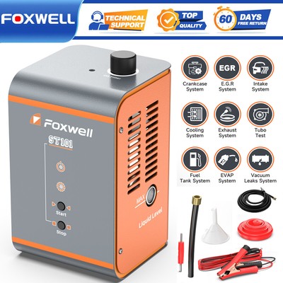 FOXWELL ST101 Car Pipe Vacuum Fuel Leak Tester Automotive EVAP Smoke Machine Kit