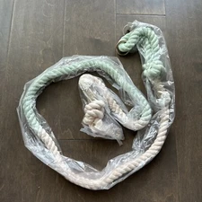 Organic Cotton Braided Rope Leash Soft Comfortable  5ft Mint Green Pink Ombre