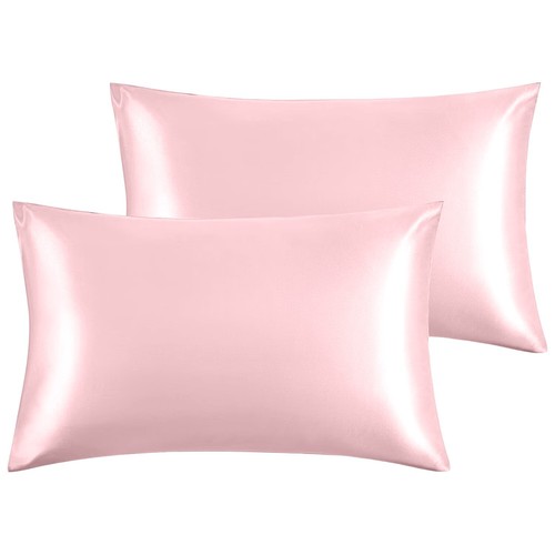 Premium Satin Silk Pillowcases For Hair And Skin 2 Pack Soft Pillow Cases Covers - Picture 13 of 137