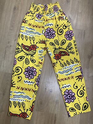 Lucy & Yak Tillora Kia Trousers Medium Festival Boho | eBay UK