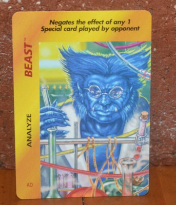 SPIDER-MAN '97 FLEER TRADING CHASE GAME CARD OVER POWER BEAST ANALYZE
