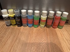 Assorted Lot 10 Of Acrylic Paint  Craftsmart  Folk Art. SEALED