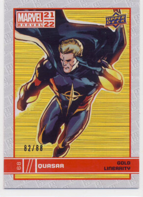 Upper Deck Marvel Annual 2021-22 Gold Linearity 68 Quasar 82/88