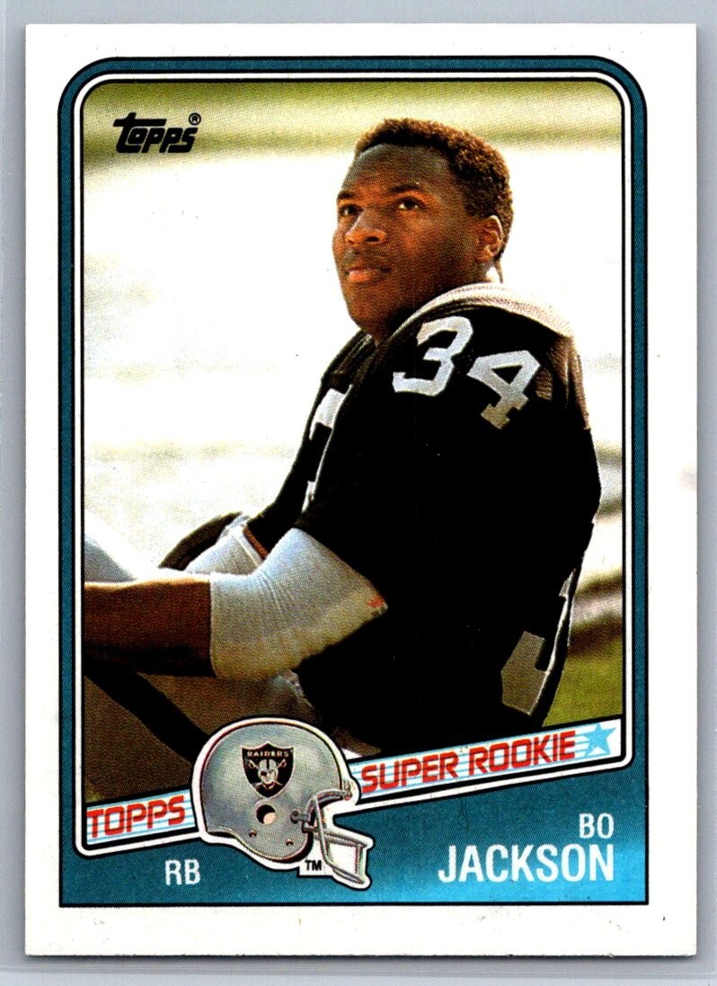 BO JACKSON -  1988 TOPPS FOOTBALL #327 - SUPER ROOKIE -  RAIDERS  - NR MINT (33)