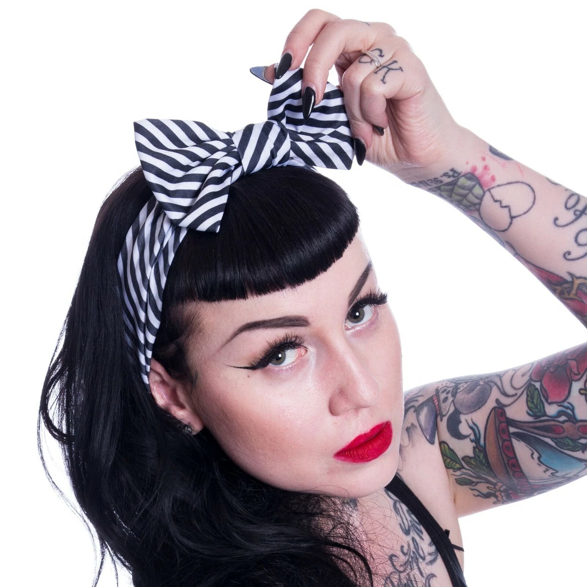 Fascia Per Capelli Donna Con Perle Floreali - Fascia Imbottita Vintage, Larga, Stile Bandana, Multicolore - 3