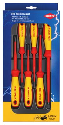 KNIPEX 00 20 12 V02 VDE Schraubendreher-Paket Schlitz / Phillips  6-teilig (S...