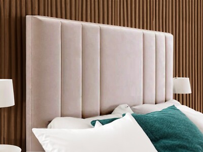 Hochwertiges Rio Kopfteil in Plüsch Stoff elegantes Design Single Double King Size