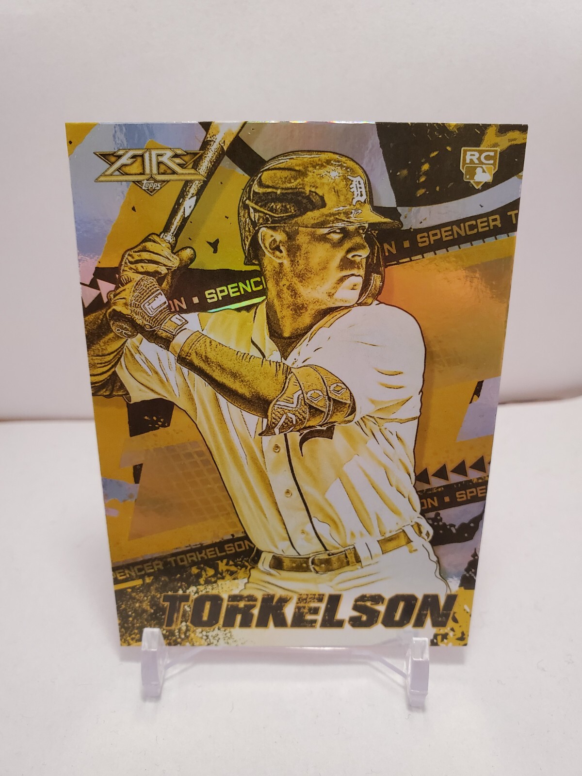 2022 Topps Fire SPENCER TORKELSON RC Rookie Gold Minted Parallel #111 Tigers