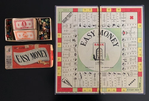 Vintage Easy Money Board Game by Milton Bradley - Made in USA