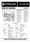 Service manual for Hitachi TRK-8190