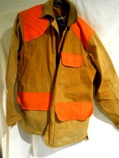 Vintage SafTBak Small Game Hunting Jacket w/Fluorescent Orange Spots SZ M