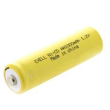 AA 1.2V 1000mAh Button Top Rechargeable Battery for LED Lights, Hobby, Alarms