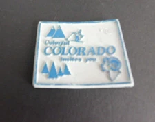 Vintage Colorado State Rubber Frig Magnet