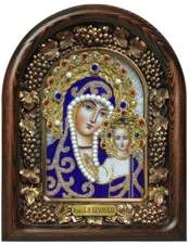 Theotokos of Kazan Orthodox Icon Bead Icon from Diveyevo Convent, Russia