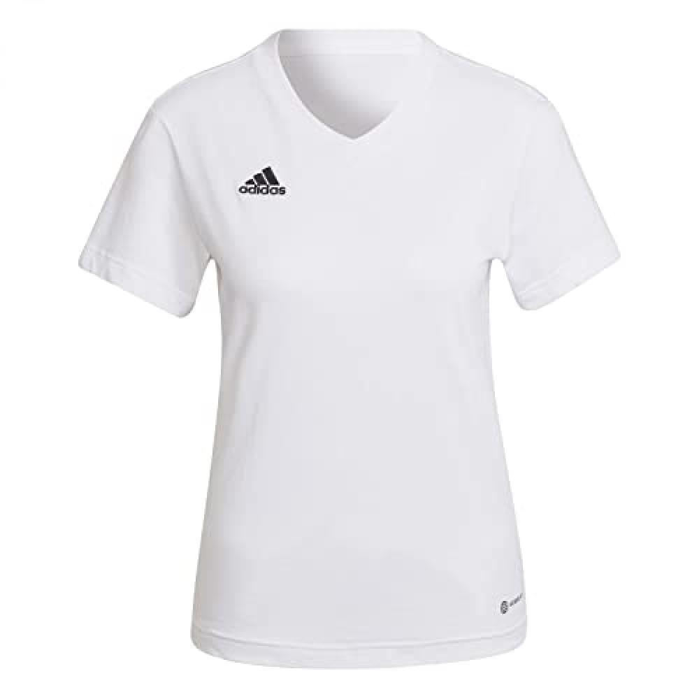 (TG. L) adidas Entrada 22 T-Shirt, T-Shirt Donna, White, L - NUOVO