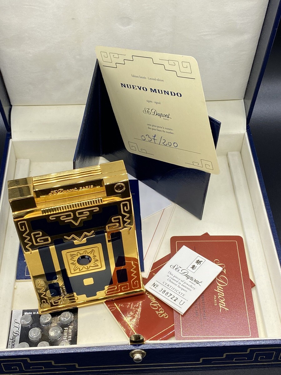 デュポンライター　 NUEVO MUNDO 限定品 1635/2000 S.T.Dupont Nuevo Mundo Table Lighter | eBay